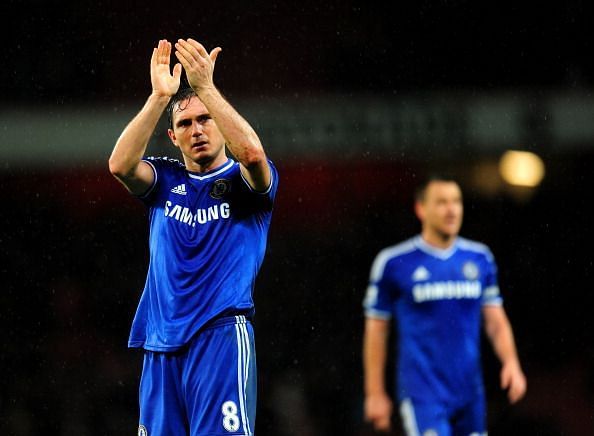 Lampard's last London derby against Arsenal was this time six years ago, during a 0-0 draw at the Emirates